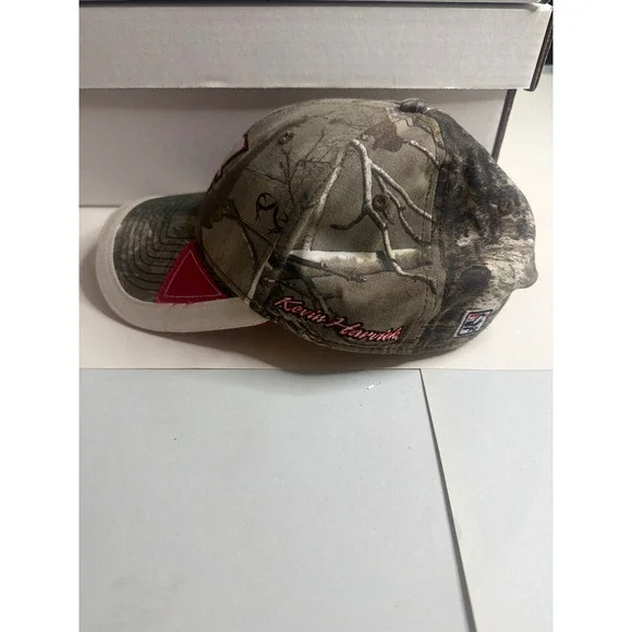 NASCAR Kevin Harvick 4 RealTree Camo Hat Adjustable Baseball Cap Racing - Picture 2 of 10